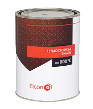 Термостойкая эмаль Elcon, 0.8 серый